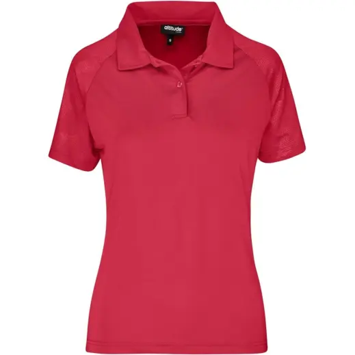 Ladies Santorini Golf Shirt Red